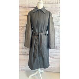 Abercrombie & Fitch Nicole Benefield Quilted long trench coat Gray Size S